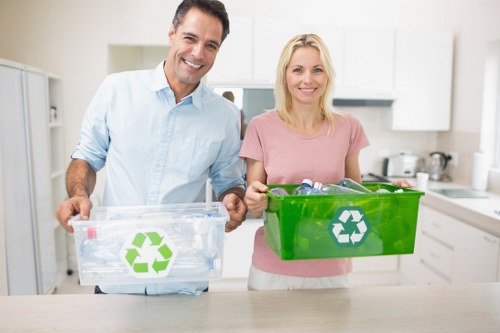Recycling process for construction materials